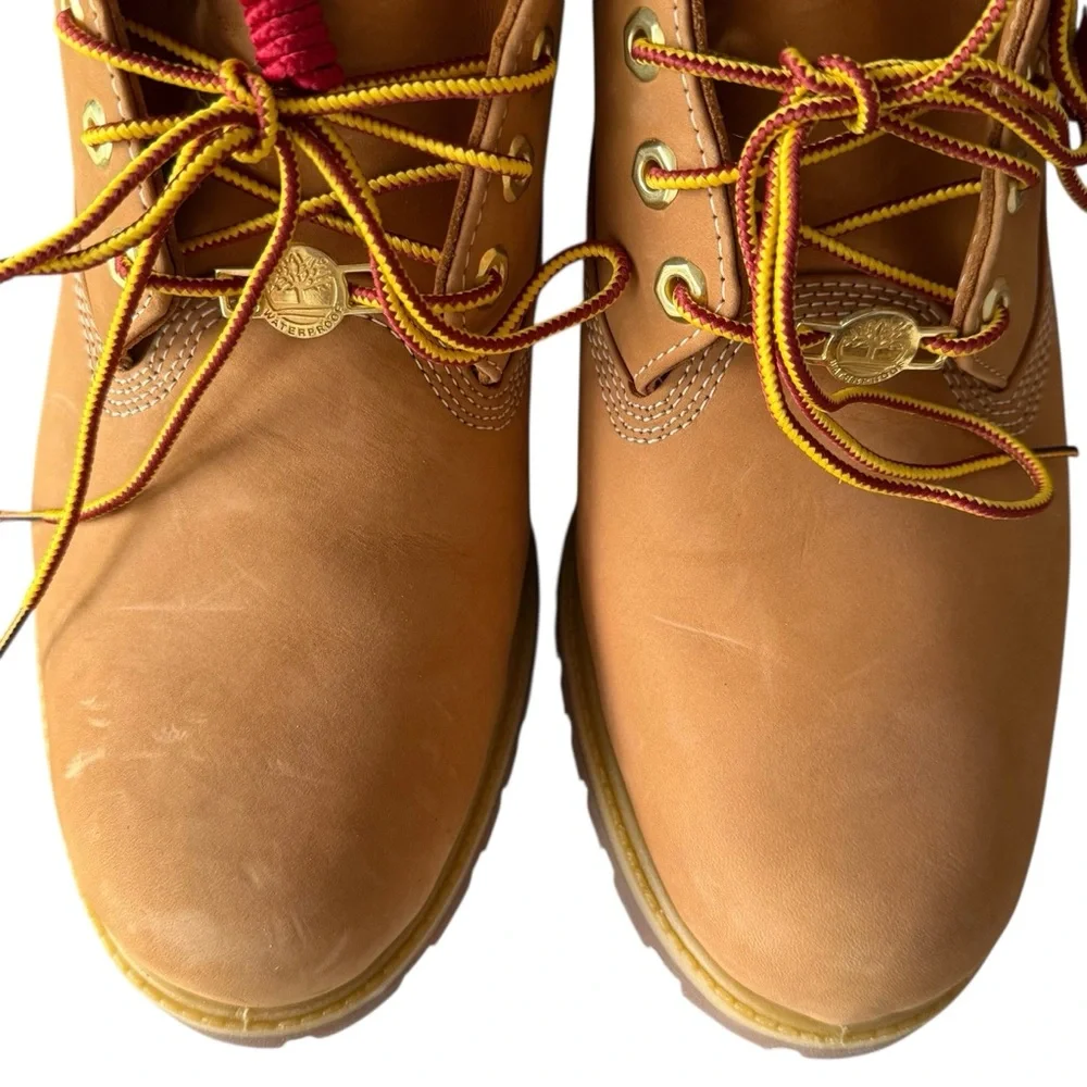 Timberland 6-Inch Premium Waterproof Warmlined Boots Wheat Nubuck Men's 11